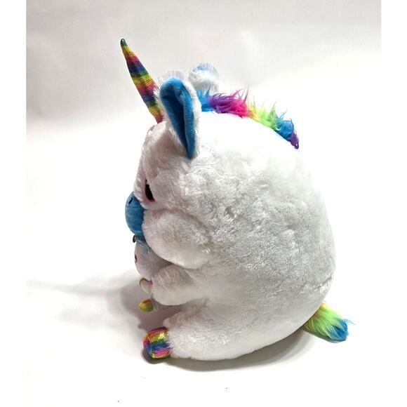 Large white rainbow unicorn with attached baby - Picture 3 of 7